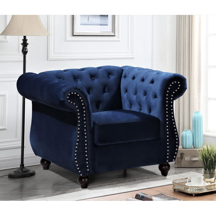 House of Hampton® Feldt Upholstered Chesterfield Chair & Reviews Wayfair